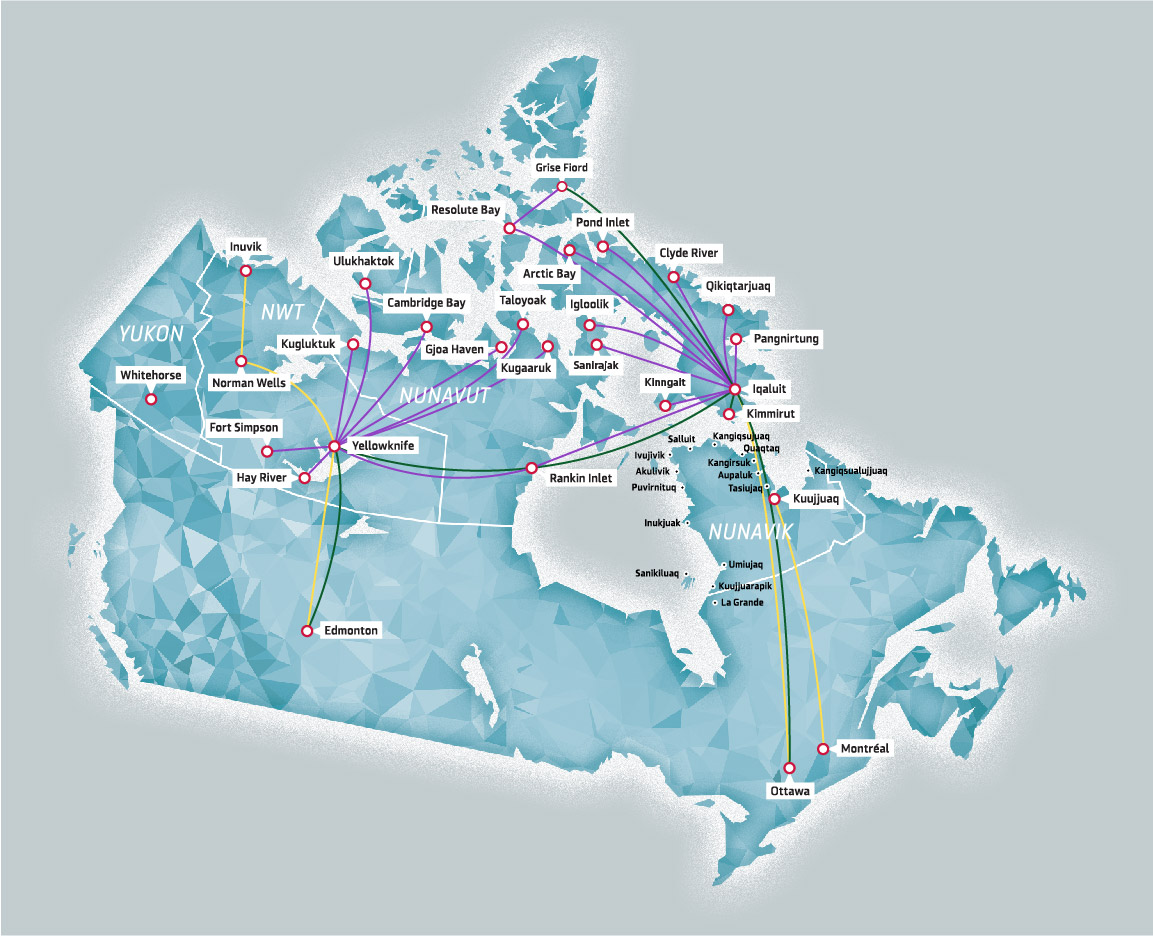 Bezpočet většina Poskvrnit canadian north route map Stan Upravovat