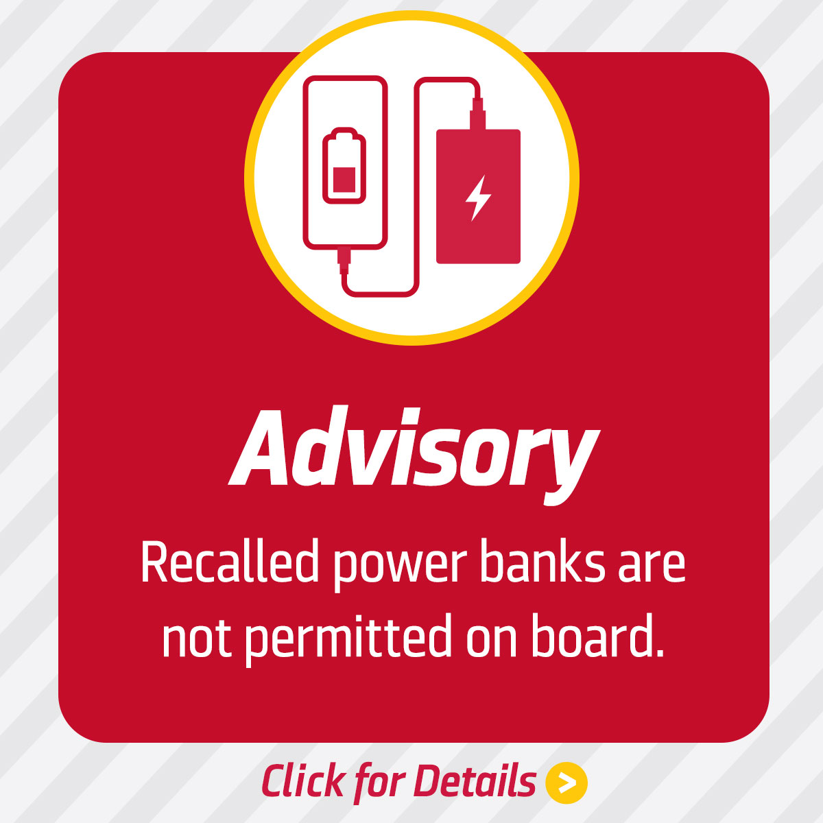 Advisory - Power Banks
